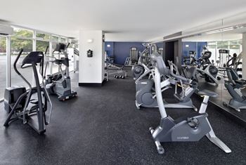 Fitness center with updated equipment